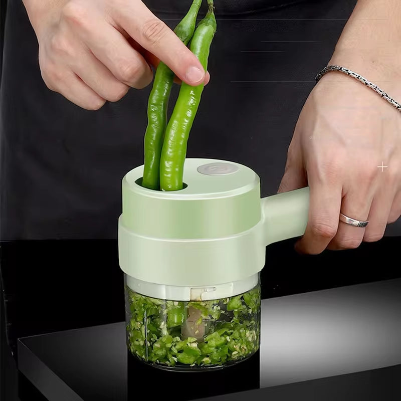 Pica ajo, cebolla y verduras